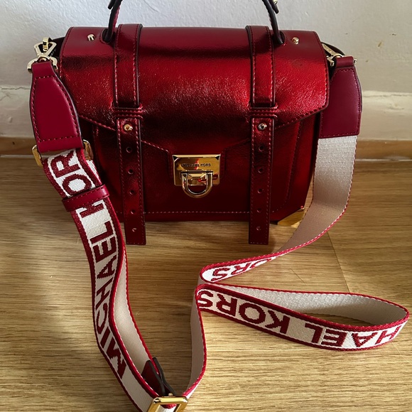Michael Kors Metallic Red Bag - Picture 14 of 16